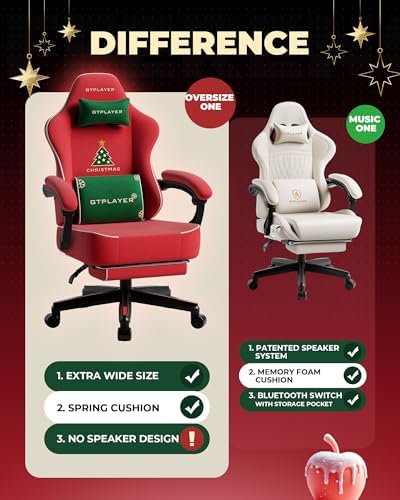 GTPLAYER Gaming Chair, Comfort Computer Office Chair for Adults, Christmas