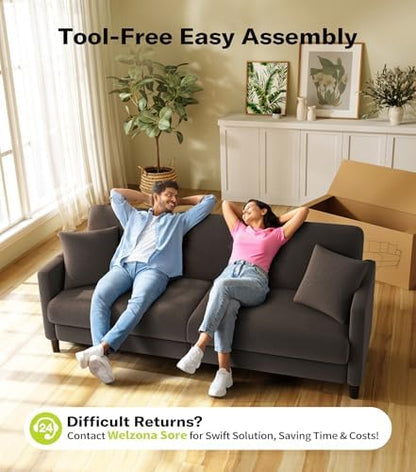Welzona Couches for Living Room, 83"Teddy Sofa Couch, Sofas for Living Room