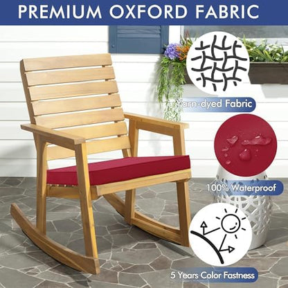 Outdoor Chair Cushions Set of 6, 19 x 19 x 3 Inch Seat Pads