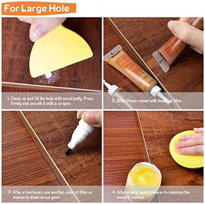 Wood Furniture Repair Kit- Set of 28 - Touch Up Markers