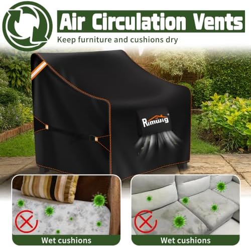 Patio Chair Covers 2 Pack Outdoor Furniture Swivel Cover Waterproof