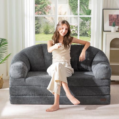 MAXYOYO Folding Sofa Bed with Backrest, Boneless Fold Out Couch with Handle