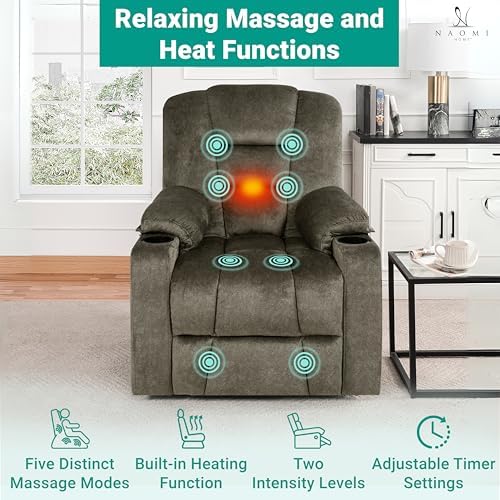 Naomi Home Doris Power Lift Recliner Chair for Elderly - Gray