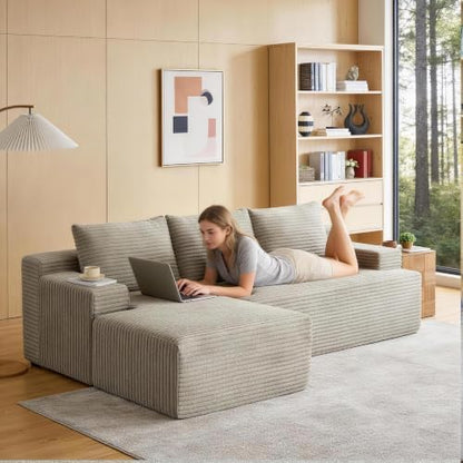 Boneless Couch, Sectional Cloud Couch Sofa for Living Room