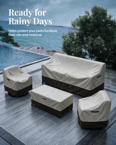 Waterproof 4-Piece Patio Furniture Cover Set