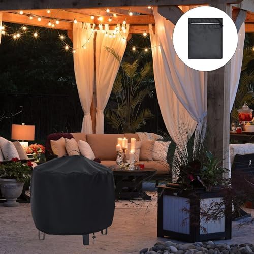 Waterproof Fire Pit Cover 22" D x 15" H fit for Solo Stove Bonfire