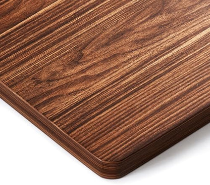 BIZUM Whole-Piece Particle Board Table Top Wood Countertop for Standing Desk DIY, 63x28x1 Inch Walnut Desk Top