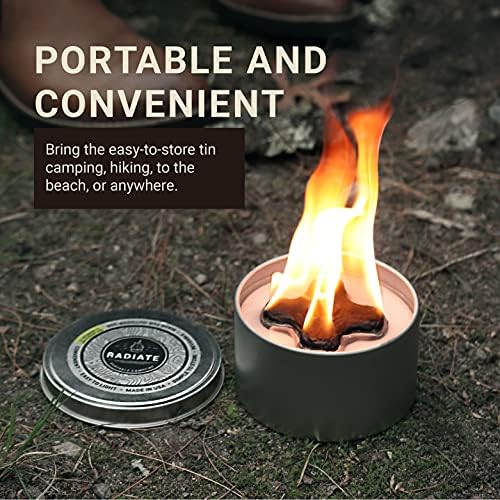 Radiate 2-Pack Portable Smokeless Campfire Fire Pit, 2 Hour Outdoor Heat