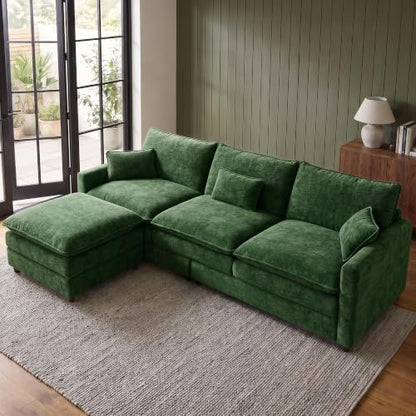 Modular Sofa Cloud Couch Sectional Couches for Living Room, Green