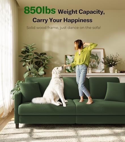 Welzona Loveseat Sofa, Teddy Love seat Couches 83", Couch for Living Room