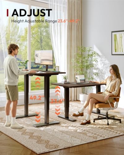 SANODESK Solid Bamboo Dual Motor Standing Desk, 220 lbs, 72×30