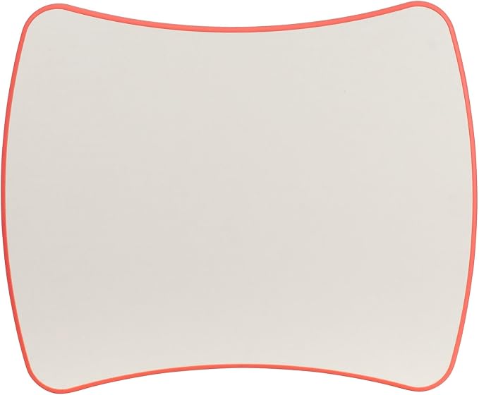 Flash Furniture 21.875''W x 26.625''L Rectangular Red Plastic Height Adjustable Activity Table with Grey Top