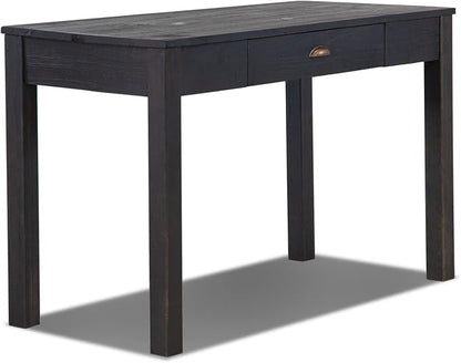 Grain Wood Furniture Montauk Desk/Dressing Table, Farmhouse Black
