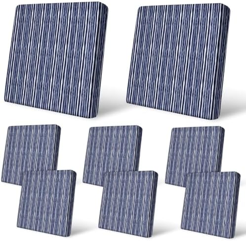 8Pcs Patio Cushion Covers Stretch Outdoor Furniture Protector Slipcovers