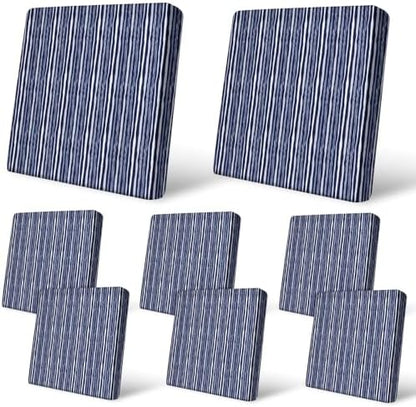 8Pcs Patio Cushion Covers Stretch Outdoor Furniture Protector Slipcovers