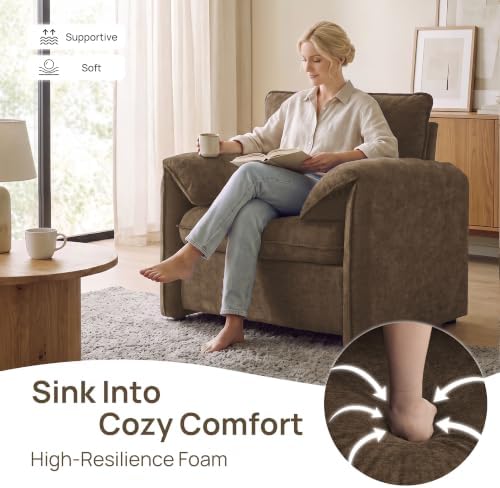Oversized Accent Chair Set of 2,Comfy Reading Chair for Living Room,Bedroom