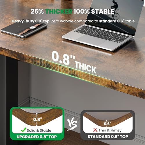 SIAGO 55 x 24 Inch Electric Standing Desk, 0.8 Inch Thick Tabletop