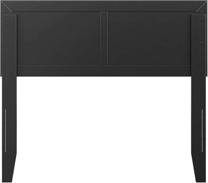 AFI, Sophia Adjustable Modern Twin Wood Headboard, Black