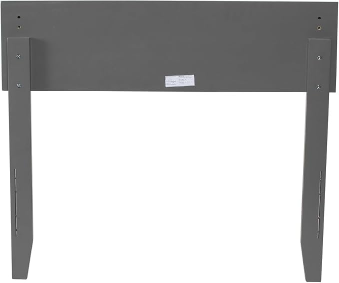 AFI, Orlando Twin Adjustable Modern Solid Wood Panel Headboard, Grey