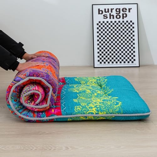 MAXYOYO Japanese Floor Mattress 4" Thick Small Size Foldable Futon Mattress