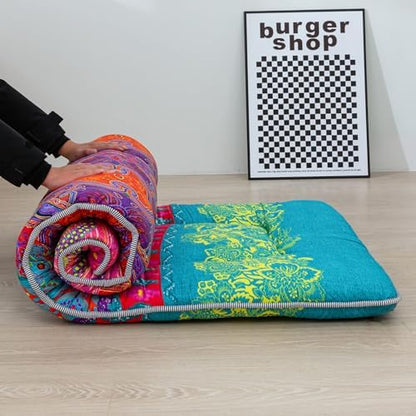 MAXYOYO Japanese Floor Mattress 4" Thick Small Size Foldable Futon Mattress