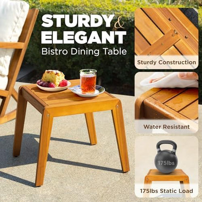 IDZO Outdoor Conversation Rocking Chairs, 3-Piece Patio Bistro Set, 400 lbs