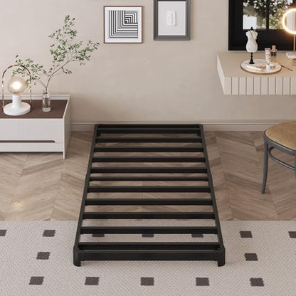 3 inch Twin XL Bed Frame with Rounded Corner, Low Profile Bed Frame