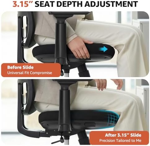 ErgoSift M1 Ergonomic Office Chair with Adjustable Headrest