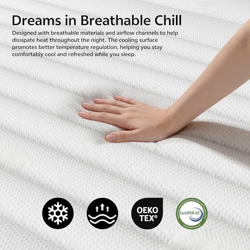 PurrJoys Firm Full Mattress,10 Inch Hybrid Full Mattress in a Box with Gel Memory Foam, Pocket Innerspring, Pressure Relief, Motion Isolation, Non-Fiberglass