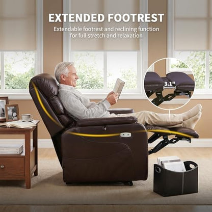 EONIX Dual Motor Large Power Lift Recliner Chair with Massage & Heat