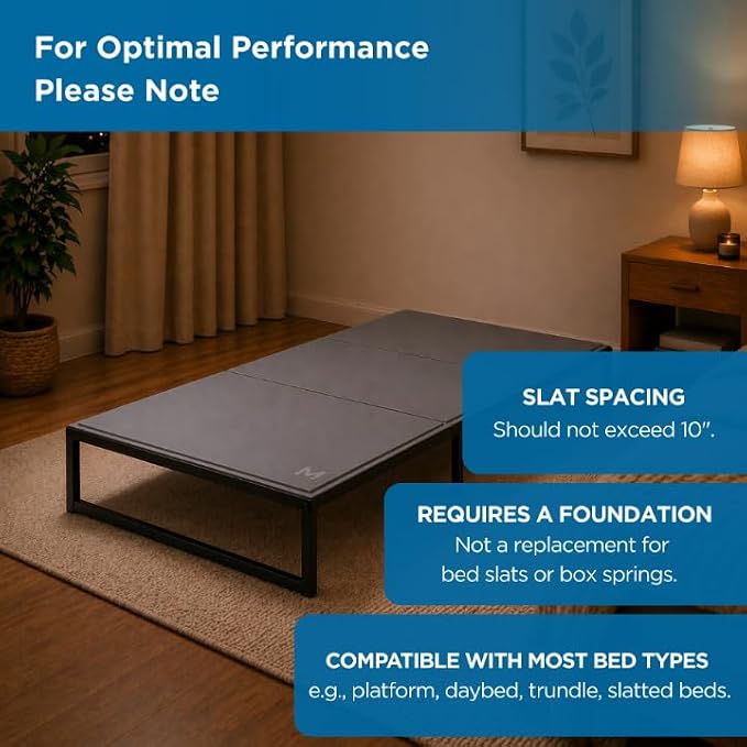 Meliusly Heavy Duty Bunkie Board Twin Size (38x75) - Non-Slip Breathable Bed Support Board for Slatted Bed Frame, Anti-Sag Under Bed Support, Noise Minimizing Moisture Resistant Bed Board