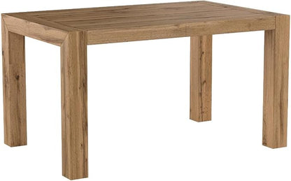 Mobili Fiver, Iacopo Extendable Dining Table, 55,1(86,6) x35,4 in, Rustic Oak, for 6-10 People, Expandable Dining Table for Kitchen, Living Room, Italian Furniture