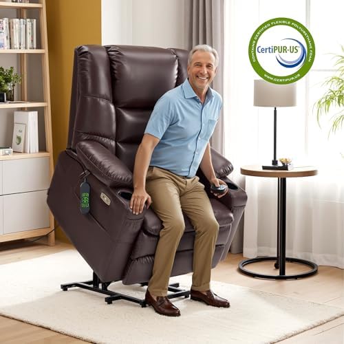 MCombo 3 Motor Lay Flat Power Lift Recliner for Elderly R7635 (Large-Wide)