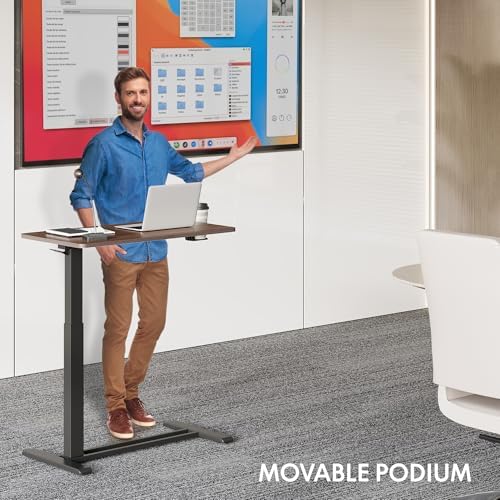 FLEXISPOT H7 32" Pneumatic Height-Adjustable Overbed Table with Wheels