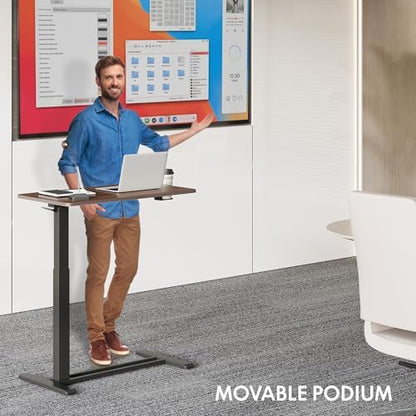 FLEXISPOT H7 32" Pneumatic Height-Adjustable Overbed Table with Wheels