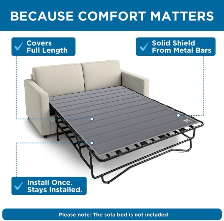 Meliusly Sleeper Sofa Bed Support Board Full (46x64) - Permanent Fit