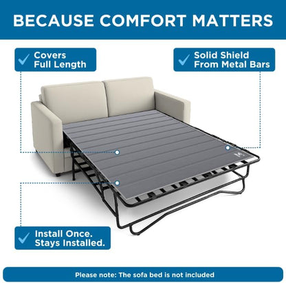 Meliusly Sleeper Sofa Bed Support Board Full (46x64) - Permanent Fit