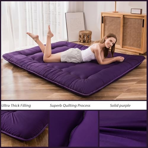 MAXYOYO Japanese Floor Mattress 4" Thick Queen Size Foldable Futon Mattress