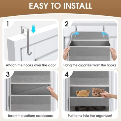 1Pack Over The Door Organizer Large Capacity Hanging Storage Room Organizer