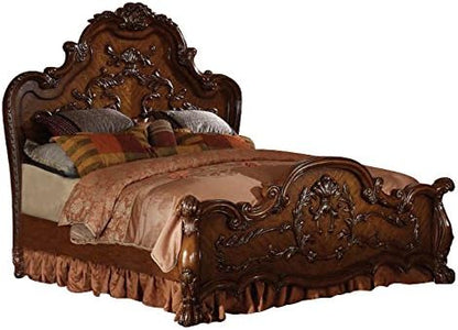 Acme Dresden Bedroom Set with Queen Bed, Nightstand, Mirror and Dresser