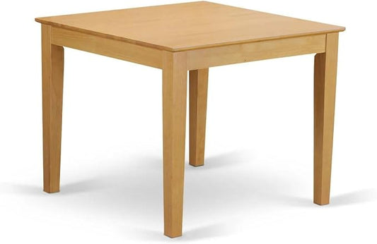 East West Furniture OXT-OAK-T Oxford Square Modern Kitchen Table for Small Spaces, 36x36 Inch, OAK