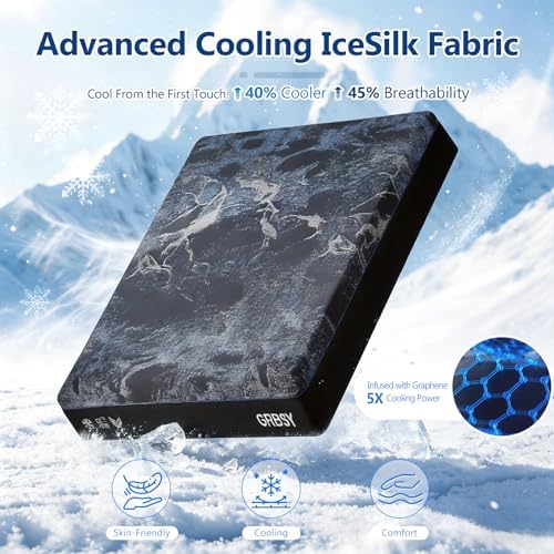 Luxury Upgraded 16 Inch Queen Mattress, Cooling Gel Queen Memory Foam Mattress In a Box with 7-Zone Support for Cool Night & Back pain Relief, 365-Night Trial, Washable IceSilk Cover, Medium Firm
