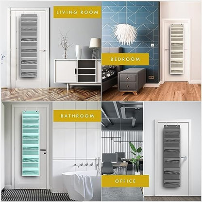 Over the Door Organizer, 6-Tier, 100D Fabric, Baby Blue 2pc