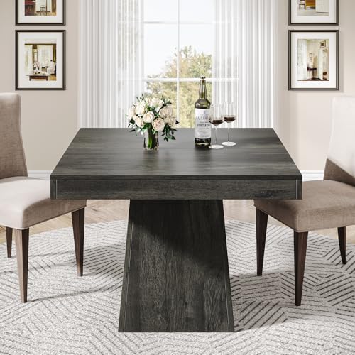Tribesigns Square Dining Table for 4, 31.5" Farmhouse Small Kitchen Table