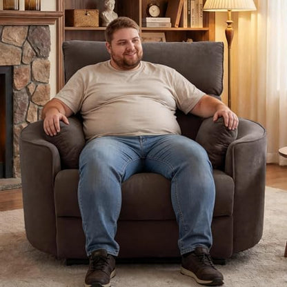 400-550 LBS Oversized Power Recliner, 32.7" Seat, Big & Tall, USB