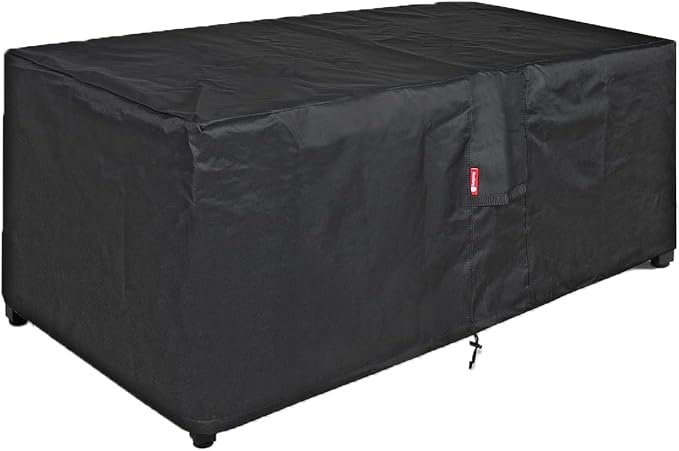 SheeChung Fire Pit Cover Rectangular-Fits 50-54 inch Table-Waterproof Heavy Duty 600D Outdoor Cover for Gas Fire Pit,Patio Deck Box Protector Patio Furniture Cover 54"Lx34"Wx24"H