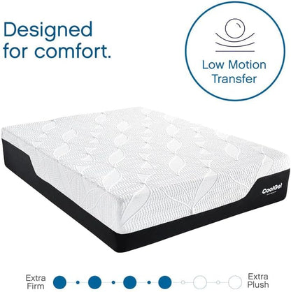 COOL GEL 12 Inch King Mattress, Cooling Gel Memory Foam Mattress in a Box, Medium Firm Support & Pressure Relief, Fiberglass Free, CertiPUR-US Certified