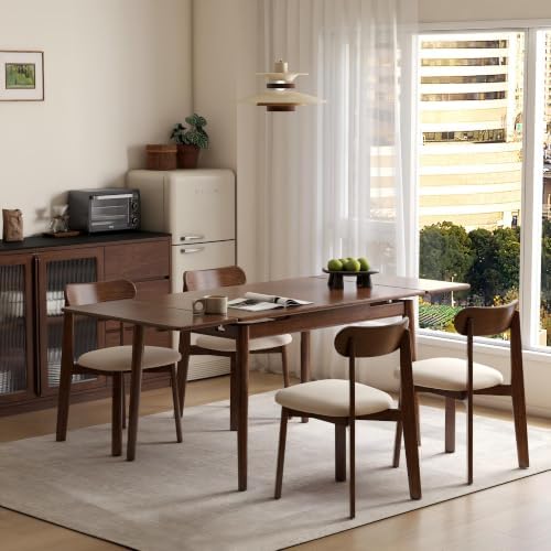 49’’-77’’ Extendable Dining Table and Chairs Set of 4
