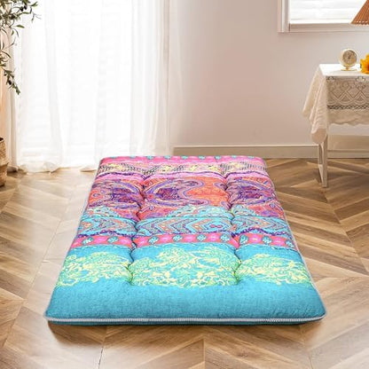 MAXYOYO Japanese Floor Mattress 4" Thick Small Size Foldable Futon Mattress