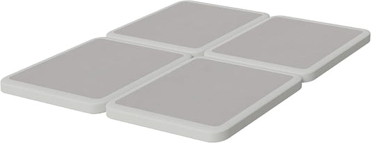 Zutan, Box Spring Bed Base King Size, 2-Inch Wood Mattress Foundation - Amish Made in USA – Quiet Noise Free, 4-Pieces Under Mattress-Support BoxSpring, Fully Assembled, White